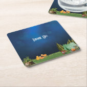 Camping Themed Baby Dusche Rechteckiger Pappuntersetzer (angewinkelt)