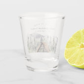 Camping Themed Bachelorette Schnapsglas (Rückseite)