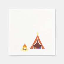 Camping Themed Birthday Napkins