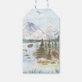 Camping Themed Birthday Party Danke Geschenkanhänger (Rückseite)