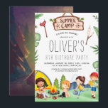 Camping Themed Kids Summer Camp | Geburtstagsparte Einladung<br><div class="desc">Raus aus dem Camping und werfen Sie Ihrem Kind eine phantastische Geburtstagsparty! Herzlich willkommen zu Ihrem besonderen Fest mit diesen lustigen und farbenfrohen Einladungen. Ideal für eine Geburtstagsfeier oder eine Babydusche mit Camping-Thema. Niedliches geschlechtsneutrales Party für Jungen oder Mädchen. Ideal für den Camping-Themenlepover! Ob Sie nun ein Zelt im Garten...</div>