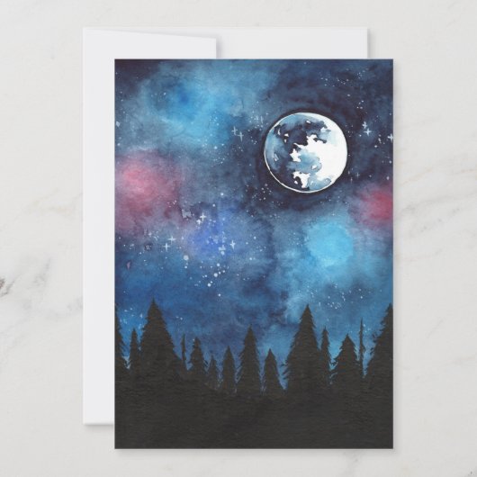 Camping Themed Party Einladung (Rückseite)