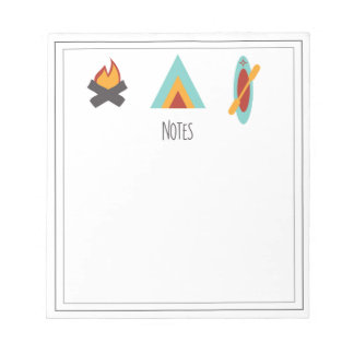 Camping-Themen-Notizblock Notizblock