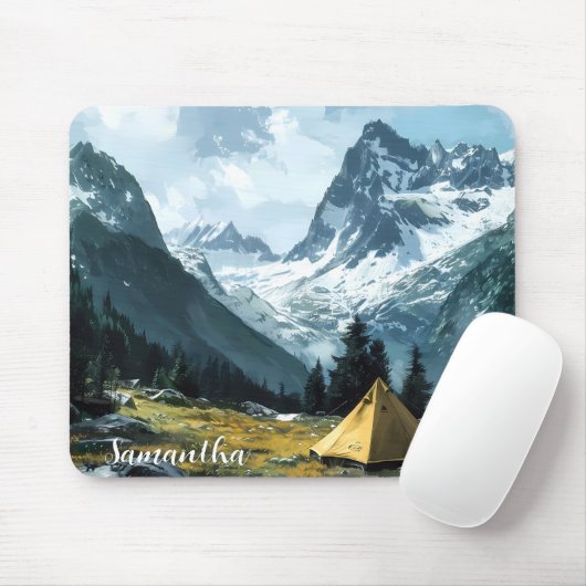 Camping Themenwelt Landschaftliche Aussicht Mousepad (Mit Mouse)