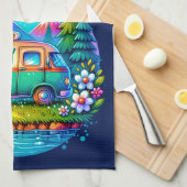 Camping Therapy Geschirrtuch (Viertel Falte)