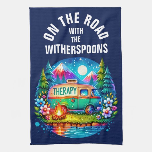 Camping Therapy Geschirrtuch (Vertikal)