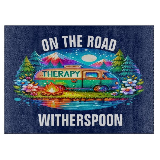 Camping Therapy Schneidebrett (Vorderseite)