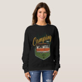 Camping Time Let's Go Forest Green Car Summer Sweatshirt (Vorne ganz)