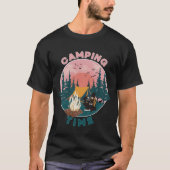 Camping Time Retro Style T-Shirt (Vorderseite)