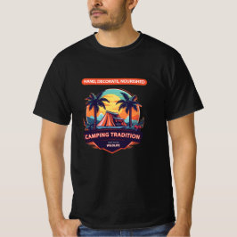 Camping Tradition: Sonnenuntergang unter PalmTree T-Shirt