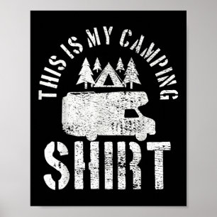 Camping Trailer Camper Van Mobile Zuhause Caravan  Poster