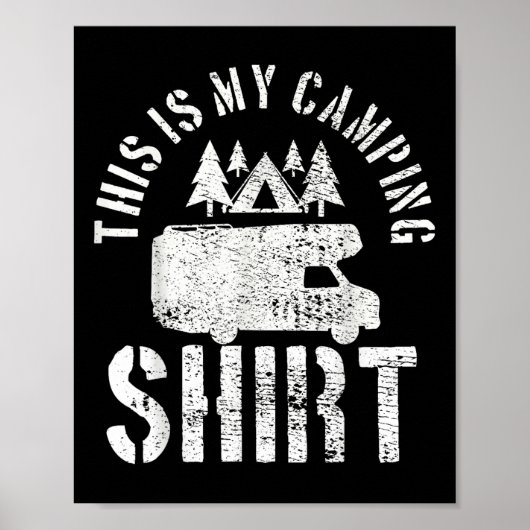 Camping Trailer Camper Van Mobile Zuhause Caravan  Poster (Vorne)
