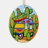 Camping Trailer Keramik Keramik Ornament (Rechts)