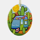 Camping Trailer Keramik Keramik Ornament (Rechts)