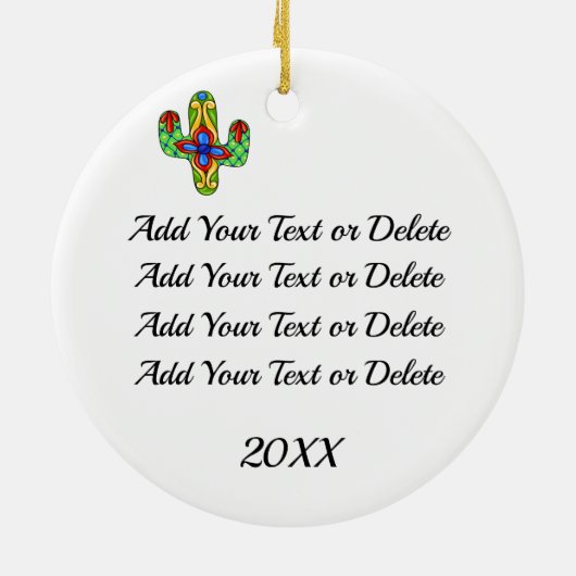 Camping Trailer Keramik Ornament (Hinten)