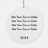 Camping Trailer Keramik Ornament (Hinten)