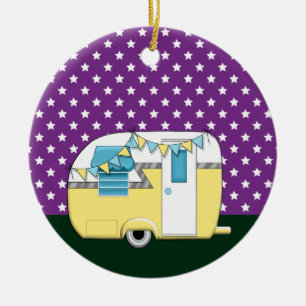 Camping Trailer Keramikornament