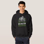 Camping Trailer On The Road Camper Hoodie (Vorne ganz)