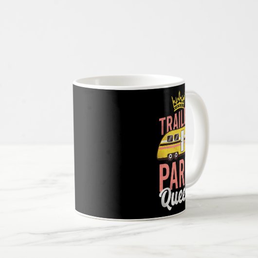 Camping Trailer Park Queen Motorhome Campervan Gir Kaffeetasse (VorderseiteRechts)