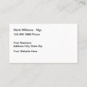 Camping Trailer Vacation Theme Business Cards Visitenkarte (Rückseite)