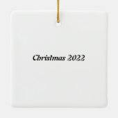 Camping Trailer zu Weihnachten Keramikornament (Rückseite)