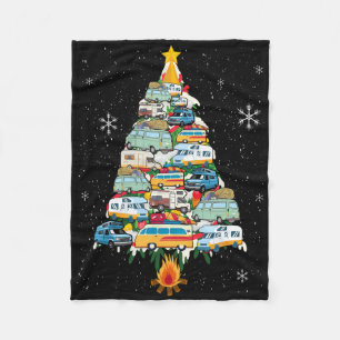 Camping Tree Lover Geschenk Co. Camper Weihnachtsb Fleecedecke