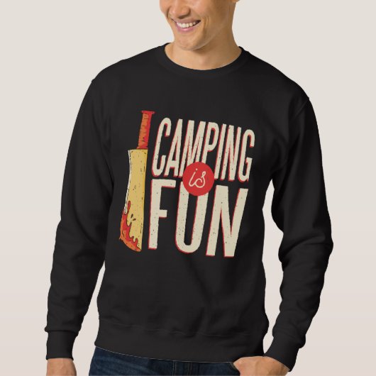 Camping Trip Bloody Knife True Crime Family Vacati Sweatshirt (Vorderseite)