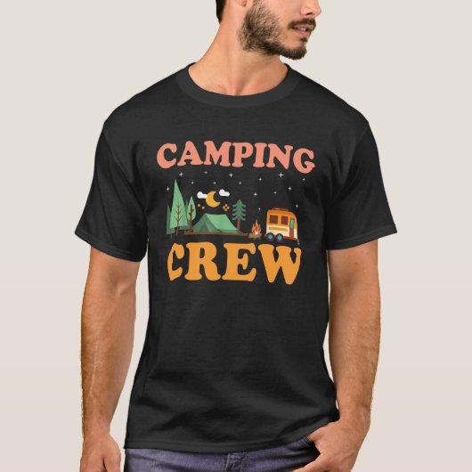 Camping-Trip-Camper Match Camping Crew T-Shirt (Vorderseite)