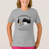 Camping Trip Campfire Familie Wiedersehen Custom T-Shirt (Vorderseite)