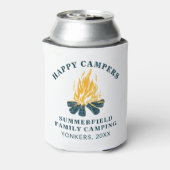 Camping Trip Family Passend Happy Campers Custom Dosenkühler (Kanne Rückseite)