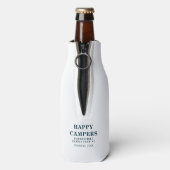 Camping Trip Family Passend Happy Campers Custom Flaschenkühler (Flasche Rückseite)
