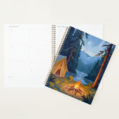 Camping Trip Forest Campfire Tent Watercolor Planer (Anzeige)