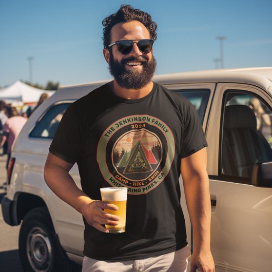 Camping-Trip-Foto-Zelt für benutzerdefinierte Grup T-Shirt