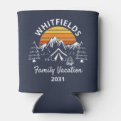 Camping Trip Individuelle Name Dosenkühler (Rückseite)