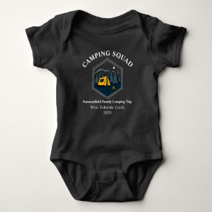 Camping Trip Matching Family Vacation Custom Baby Strampler
