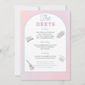 Camping Truck Junggeselinnen-Abschied Einladung (Rückseite)