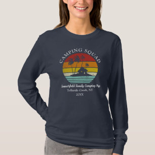 Camping-Trupp Familie Passende Mama Retro T-Shirt