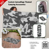 Camping Tumbler | ADD INITIAL Camouflage Kids Teen Thermosbecher