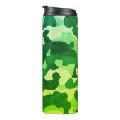 Camping Tumbler | ADD INITIAL Camouflage Kids Teen Thermosbecher (Nach rechts gedreht)
