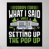 Camping tut mir leid für das, was ich während der poster (Vorne)