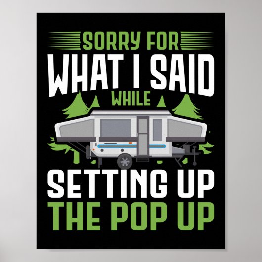 Camping tut mir leid für das, was ich während der  poster (Vorne)