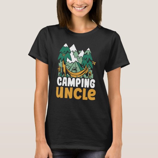 Camping Uncle Campsite Camper Hobby Camp T-Shirt (Vorderseite)