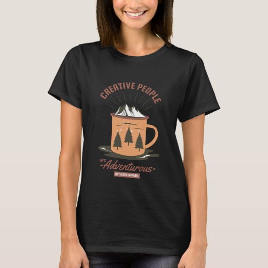 Camping und Abenteuer Funny T-Shirt (Vorderseite)