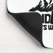 Camping und Bier Deshalb bin ich hier Lustiger Cam Mousepad (Ecke)