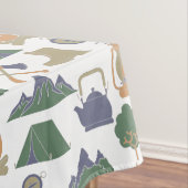 Camping- und Freiluftkampfgeräte Gemustert Tischdecke (Beispiel)