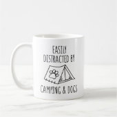 Camping und Hunde Kaffeetasse (Links)