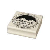Camping und Pinien Rücksendeadresse Gummistempel (Stempel)