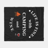 Camping und Redewendungen Fleecedecke (Vorderseite (Horizontal))