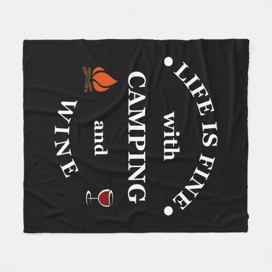 Camping und Redewendungen Fleecedecke (Vorderseite (Horizontal))