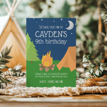 Camping und S'mores zum Geburtstag einladen